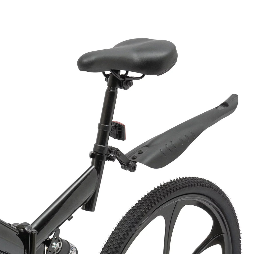 Folding Miumaeov 26" Max 150kg/330lbs Loading Carbon Camping Bike City Shifter Light Bicycle Black Bike 21-Speed Steel Weight Adult Folding