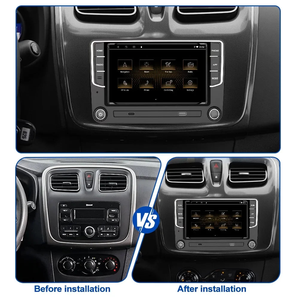 CC Car Player 7" Golf Navigation 4+64GB Touch Volkswagen Jetta Passat Screen GPS Stereo Carplay Amarok VW Polo Bluetooth For Radio