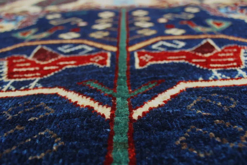 9'2" Aria Darnisha Blue/Red 12'8" Rug, x