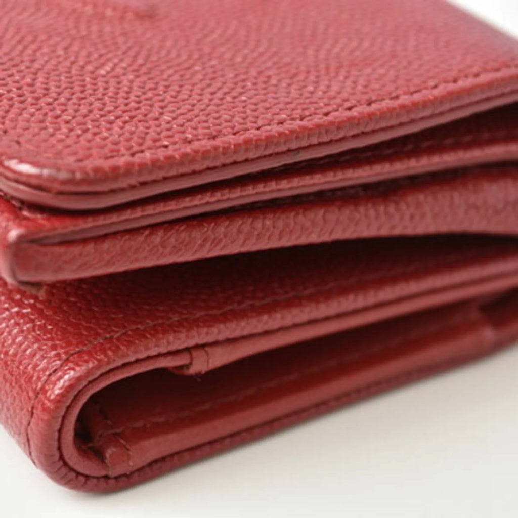 red skin Pre-Owned here (Like mark wallet caviar dark New)