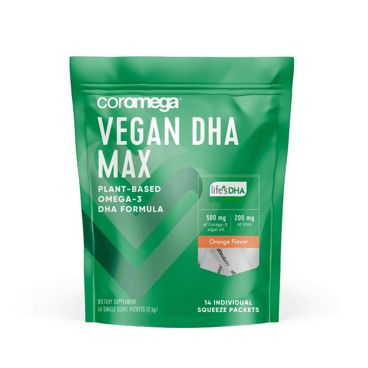 Orange, Oil 60ct Coromega, DHA, Vegan Omega-3, Algal