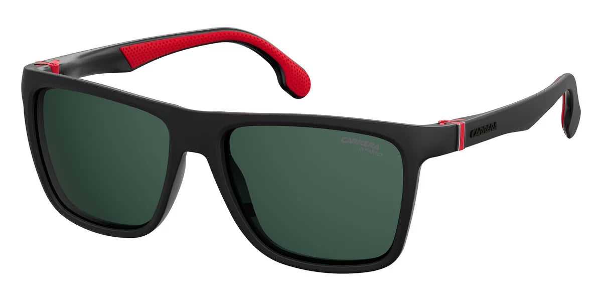 56 CA5047/S mm Black/Green, Carrera Square Sunglasses, Men's