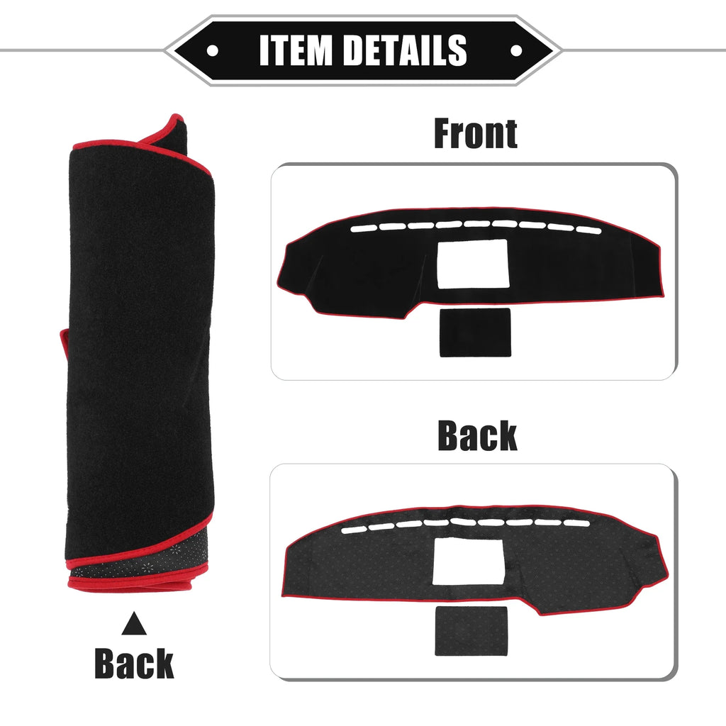 Compatible for 2008-2014 Bargains Protective Polyester Mat Dashboard Center Console Unique Car F150 Black Cover