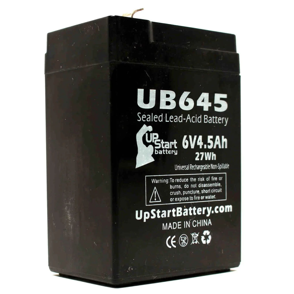 Tripp (6V, Terminal, Sealed Terminal F1 Adapters Pack Universal Includes to - Battery - 6 F1 F2 3x AGM, Lite BCPRO 4.5Ah, UB645 Battery 850 4500mAh, - Compatible SLA) Replacement Acid Lead