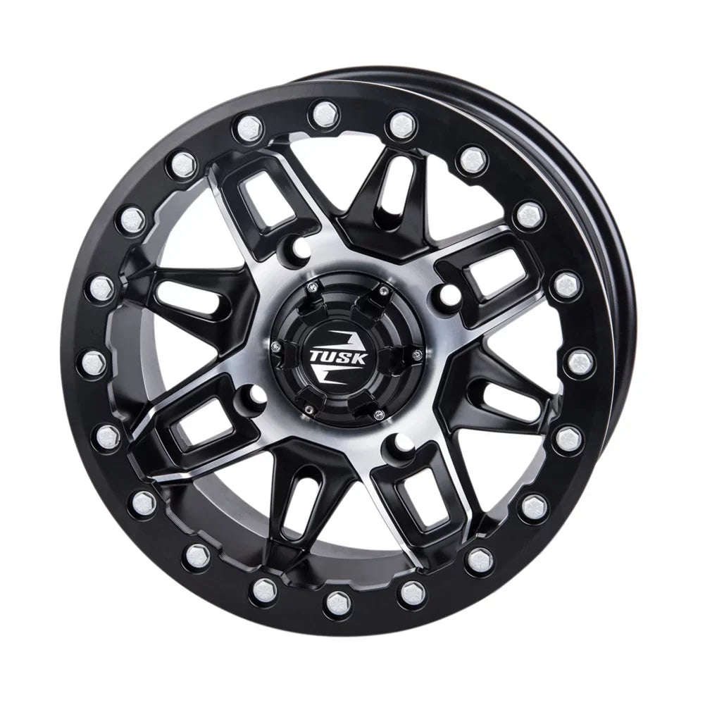 Defender Beadlock Tusk 2021-2022 Wheel 4/137 Lone 15x7 Wasatch + Pro CAN-AM HD10 Machined/Black Star 5.0 For 2.0