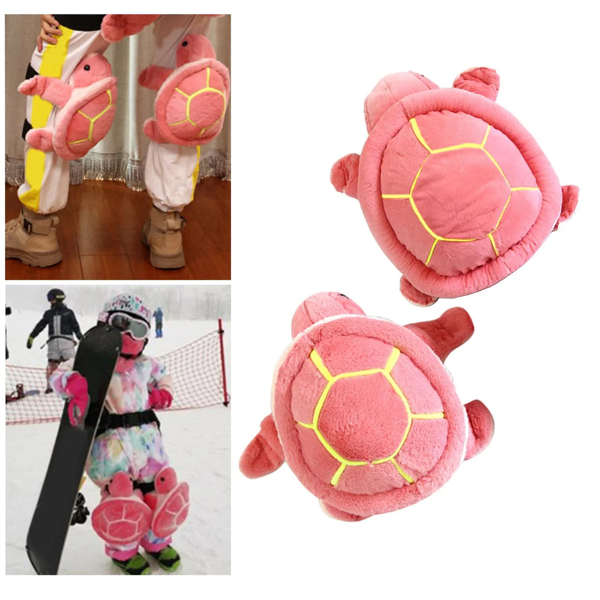 , Knee Cold Knee Pad Turtle Skating Ski Pad Fall Gear for - Pair Pads Skating Figure Cracking 1 Protective