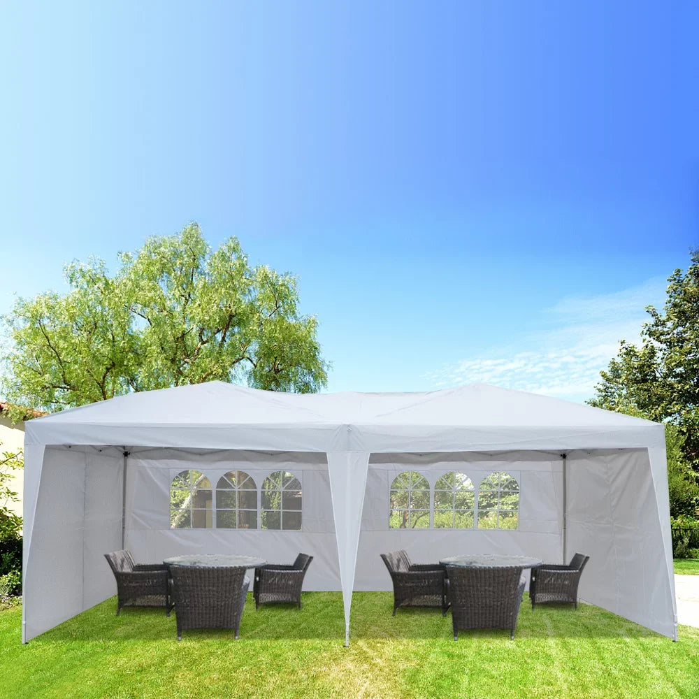 with tent! - - x and - enjoy Tent Stay White 10 Waterproof with x W (600 our x event durable 49.83 - x H) x (L 8.5)ft / any 250)cm x (20 Windows Folding dry 300
