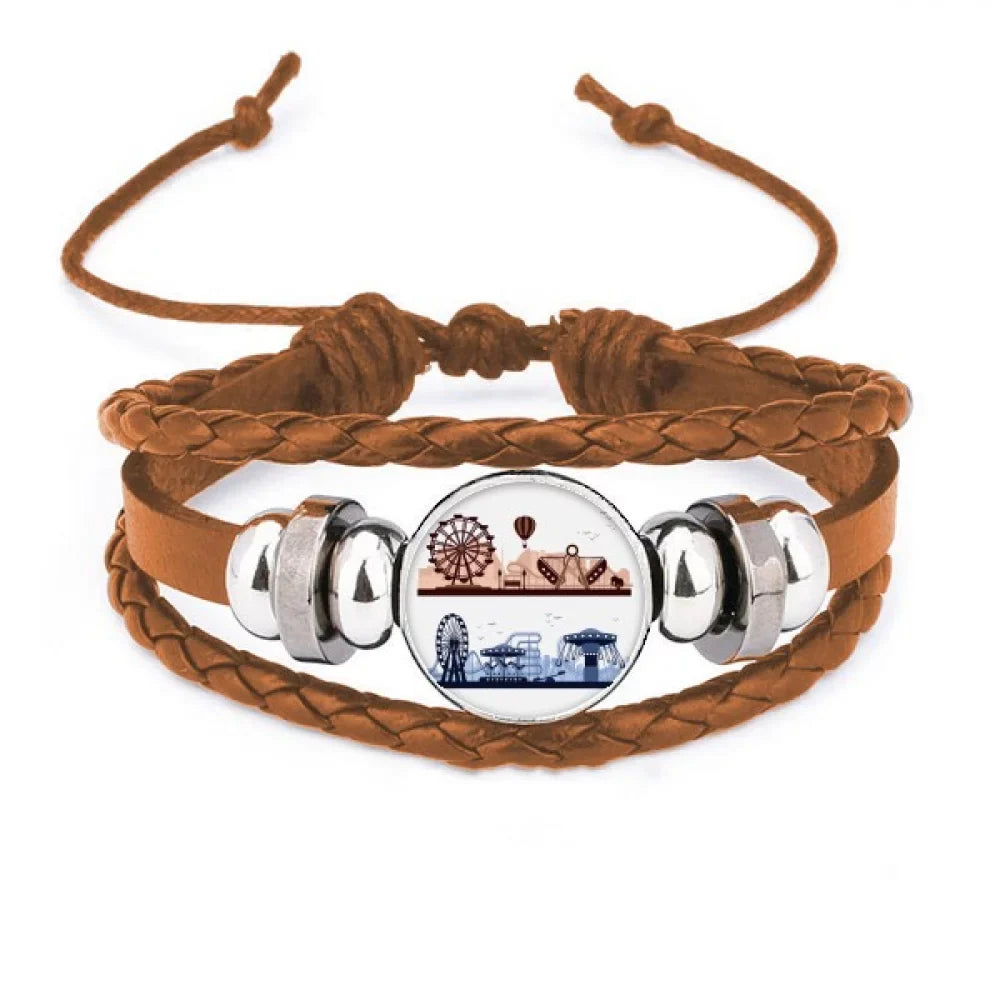 Facilities Amusement Outline wristband Wristband Jewelry Park Ornament Leather