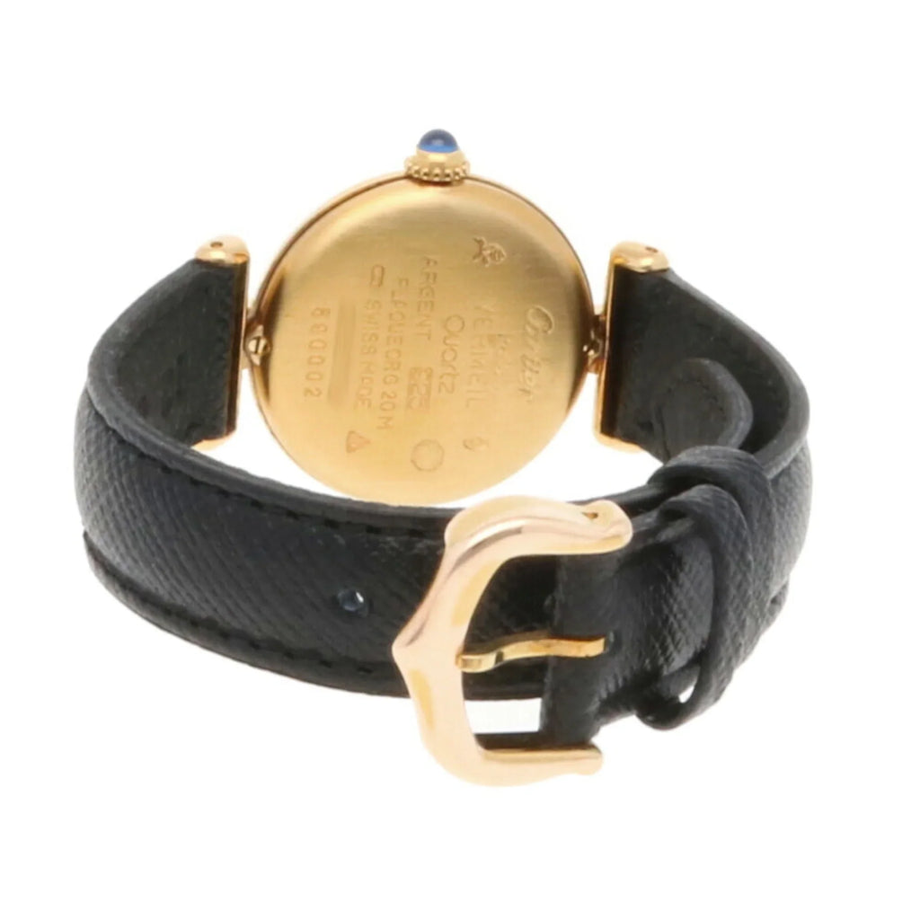 GP Pre-Owned Must CARTIER 590002 Quartz Watch Cartier (Fair) Colise Ladies Vermeil