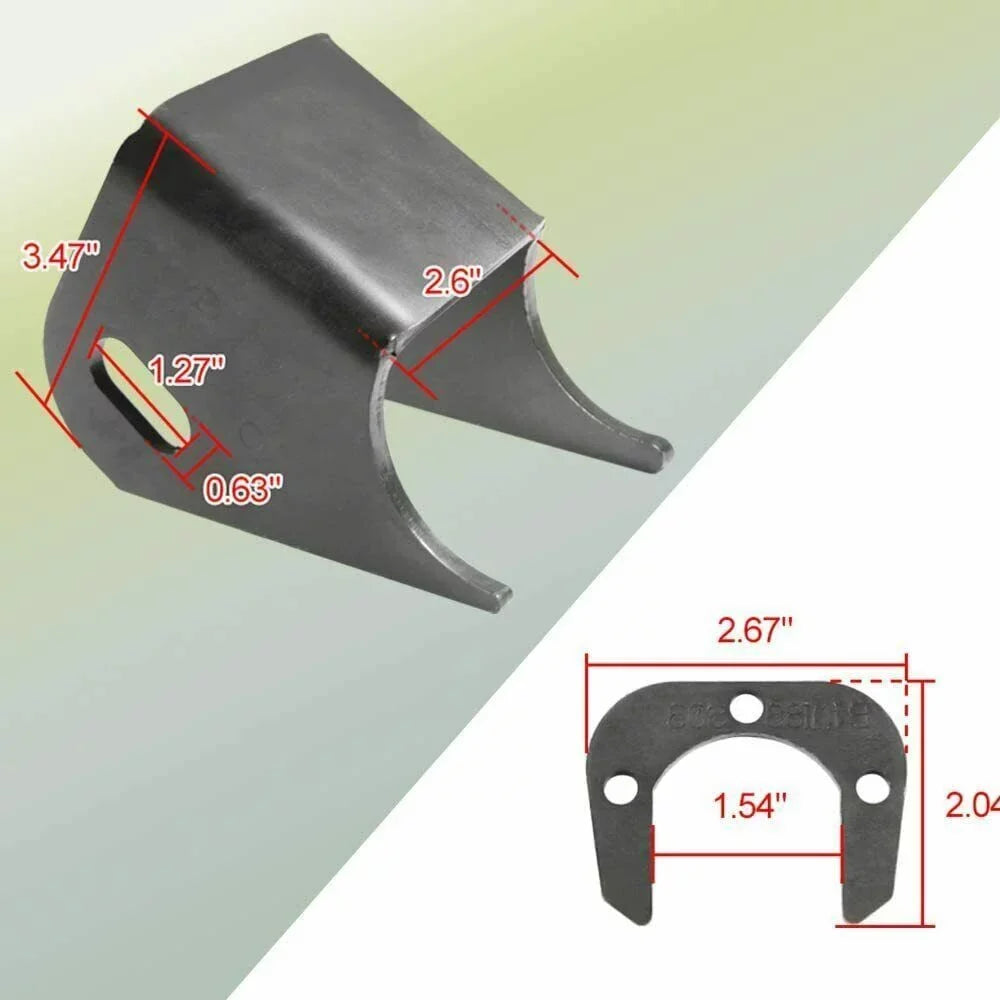 For Lower Bracket Arm MJ Side Front Control Mount ELITEWILL Jeep TJ Brackets 2x XJ Axle ZJ
