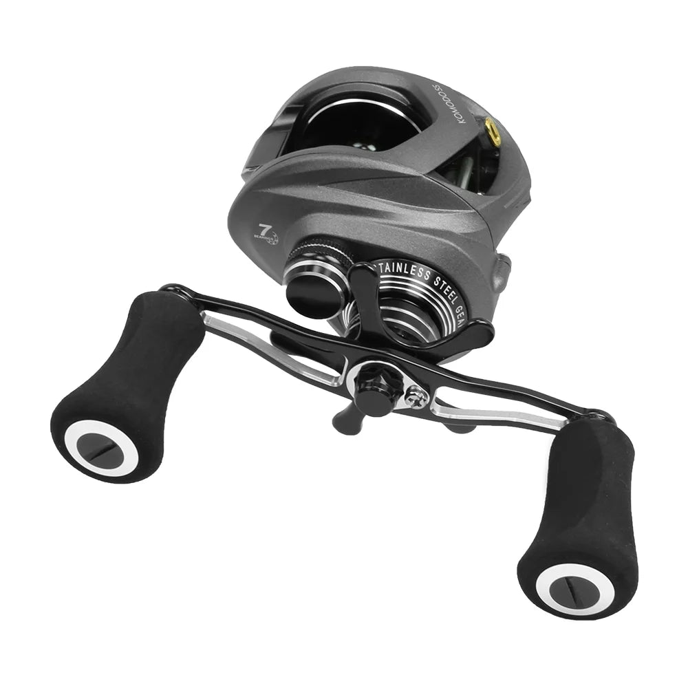 Lowprofile Komodo Okuma Fishing Left Ratio 7.3:1 Handed SS 200-Size Baitcast Reel