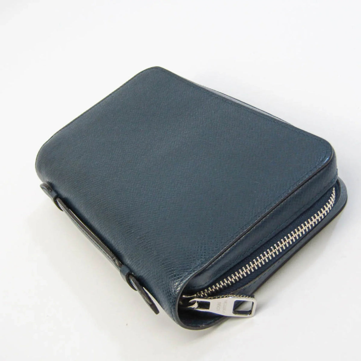 Navy Taiga (Good) Taiga XL Blue Pre-Owned Men's Wallet Leather Zippy M64019 (bi-fold) Long
