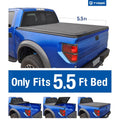 TYGER (NOT (NOT Trifold 5.5 Raptor Utility For 2013 Tonno inch) Tonneau Stepside) Tri-Fold Cargo Cover Cover Truck Track 2012 Pickup (66 2011 Bed 2010 Series) feet F-150 Fit 09-14 TG-BC3F1019 w/o