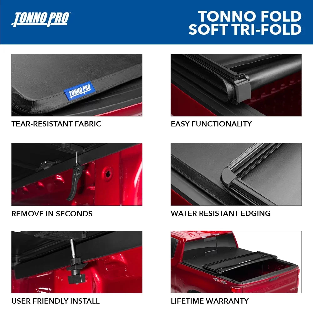 | | Pro Folding 2006 5' Soft Tonno Cover Bed Fold, Truck Tonno 2015 Fits Tonneau Ridgeline 42-600 (60") Honda - Bed