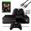 Included AXTION Ops Game Gaming Black Used Black 4 Original Call 500GB BOLT of With 2 Cable One Console Bundle Controller HDMI Duty Xbox