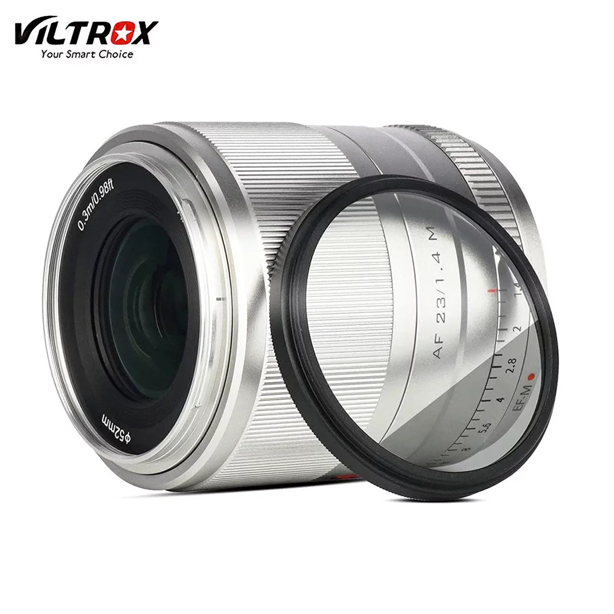 F1.4 Lens M10 23mm M6 M200 M2 Filter M5 Mount M60 II f/1.4 Mark Combo Canons EOS-M with Camera EOSM Lens M50 EOS II, M50II M100 M3 for VILTROX M6