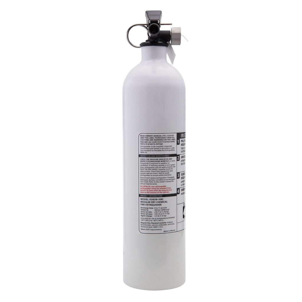UL Rated Extinguisher, Model Fire Kidde Not Marine Rechargeable 10-B:C, KD82W-10BC,