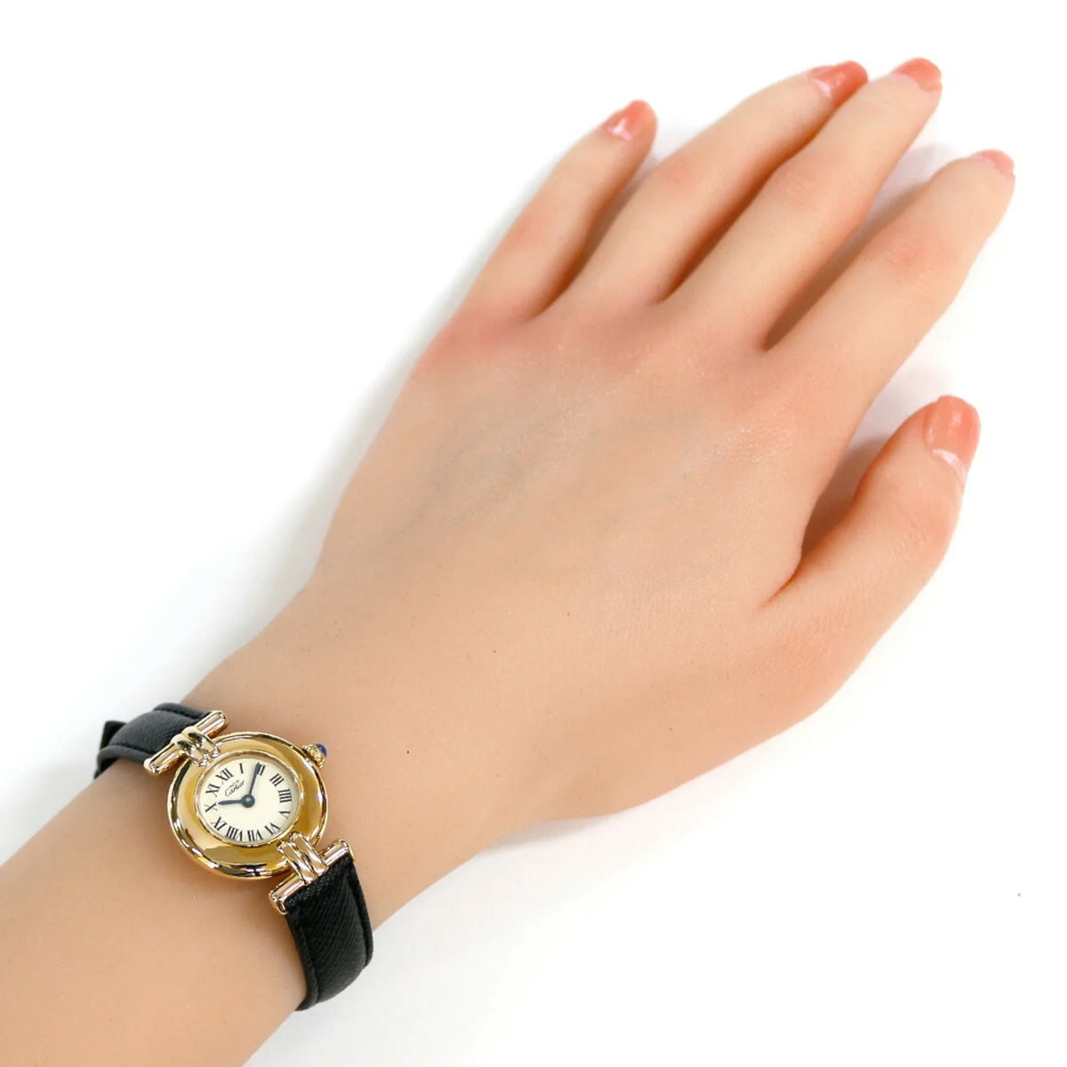 GP Pre-Owned Must CARTIER 590002 Quartz Watch Cartier (Fair) Colise Ladies Vermeil