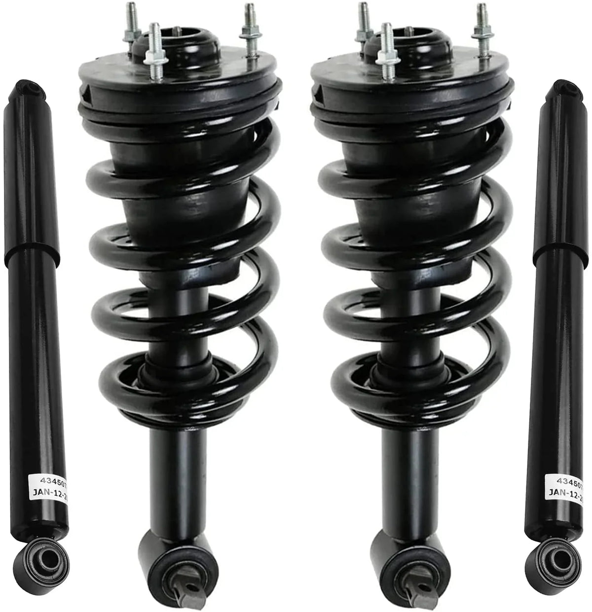 2 Sierra Detroit Spring - Replacement Silverado Front Struts Struts 2010 2 Chevy Axle Shocks Shock for GMC 2011 2012 Complete Susp.] 2009 [Exc. Electronic 2008 Absorbers Rear w/Coil 1500 2007-2013