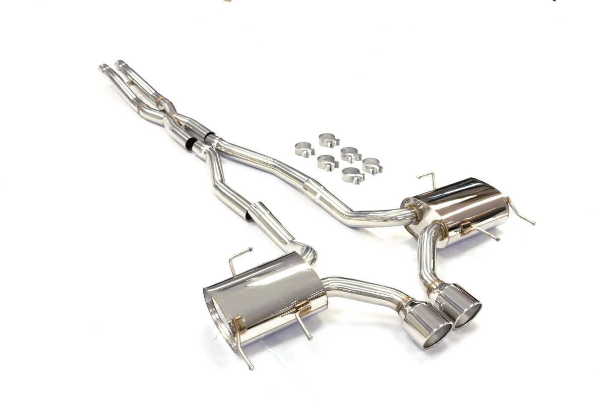 to Coupe 6.2L For By V Catback Stainless Cadillac OBX-RS CTS Fitment 15 11 AT/MT Exhaust