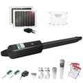 Operator TOPENS Battery Powered with Up Remote Kit for Solar Swing Control Single Gate Swing Gates Compatible Automatic Opener Gate 16ft, A5S Gate Duty Medium Motor Single to