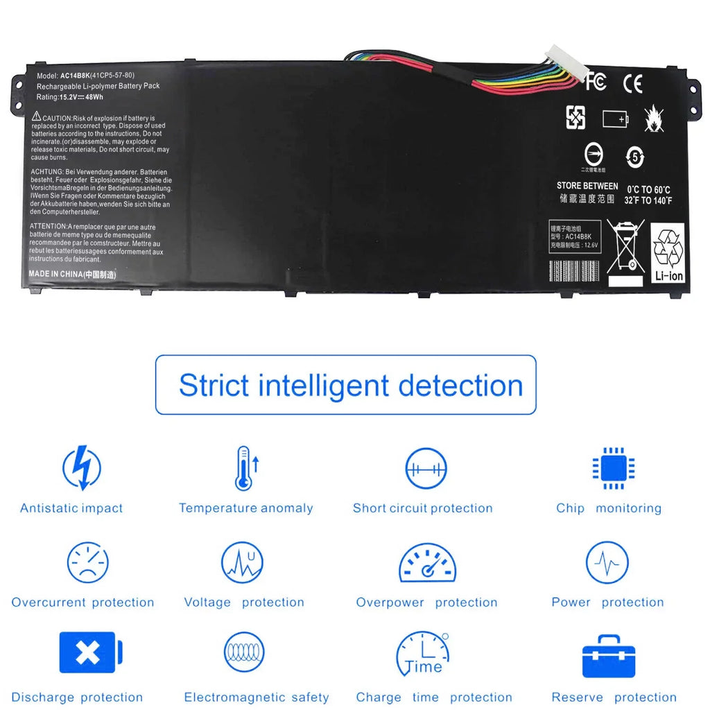 CB3-531 Chromebook C910 AC14B3K AC14B3K for Acer CB5-571 CB3-111 Battery C810