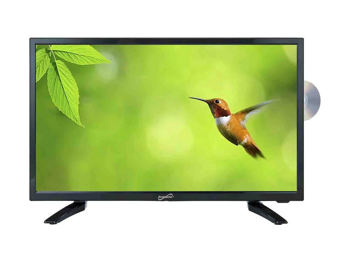 12 USB with Card LED HDTV Player Volt 19" ACDC Supersonic SD (SC-1912) Reader DVD HDMI and