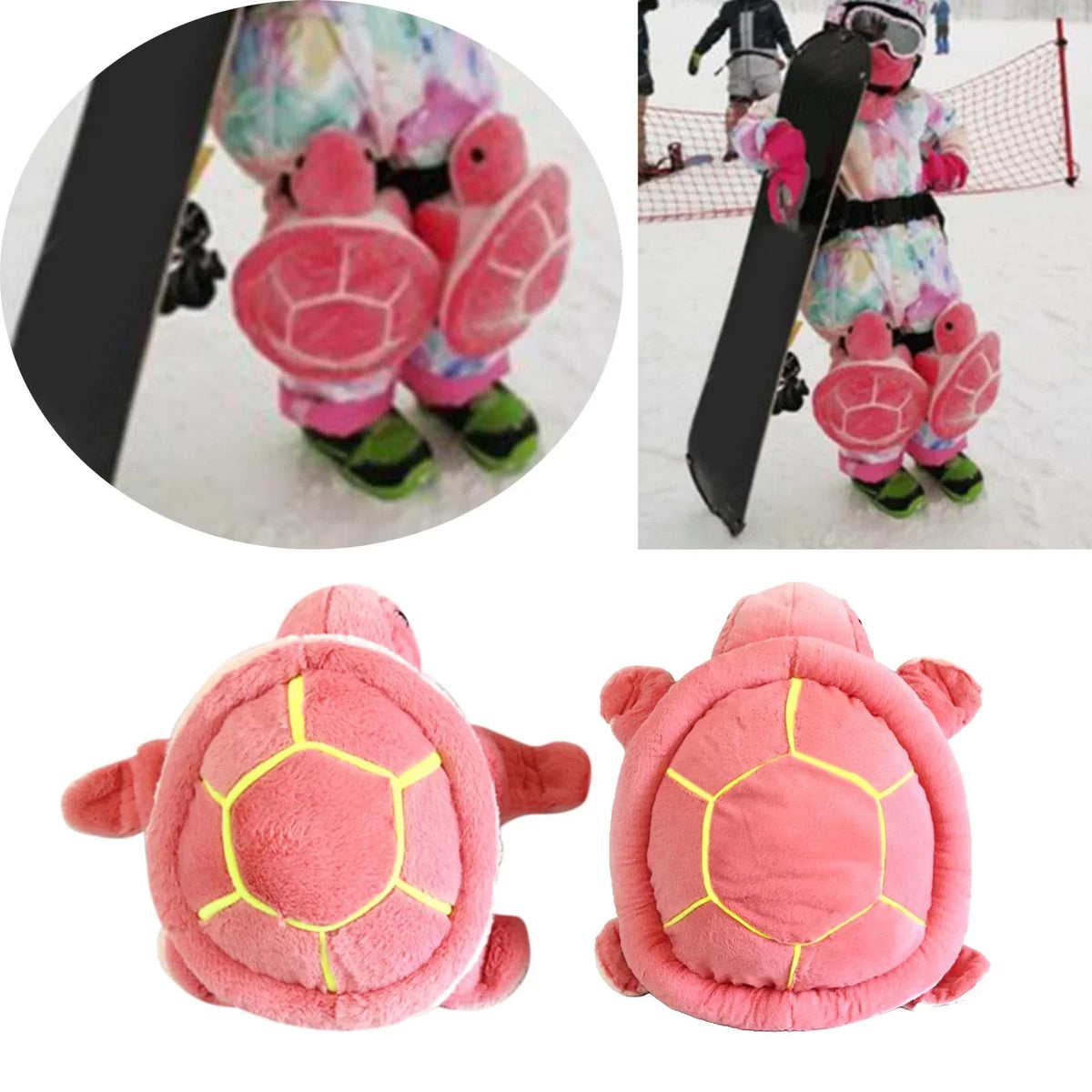 , Knee Cold Knee Pad Turtle Skating Ski Pad Fall Gear for - Pair Pads Skating Figure Cracking 1 Protective