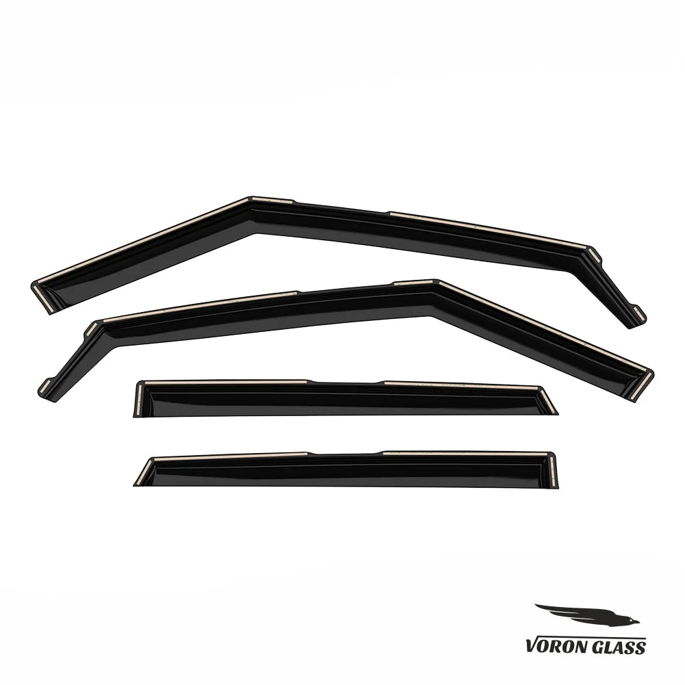 Voron Vent Deflectors, 4 Glass Rain Kia - Visors, Pieces Extra Guards Durable in-Channel Window Seltos 2021-2024, 200551 for Window