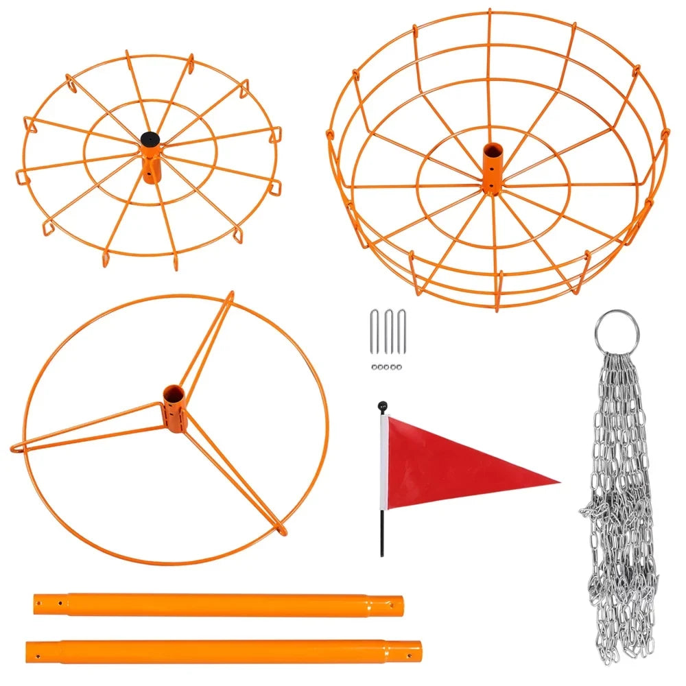 Target 12-Chain Goal Practice, SmileMart Golf Disc Orange