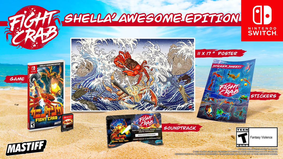 Awesome Switch, Mastiff, Edition, Nintendo 859292000768 Shella' Fight Crab: