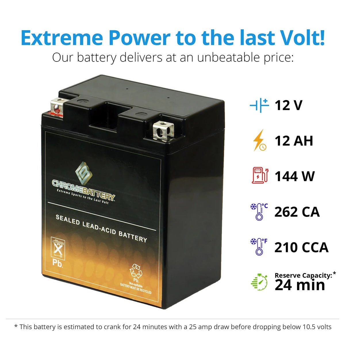 for 210 Klf300-c Battery Ah, 4x4 1995 12 Atv Kawasaki CCA) 300 Bayou Chrome (14AH-BS Battery YTX14AH-BS Volt,12 300cc