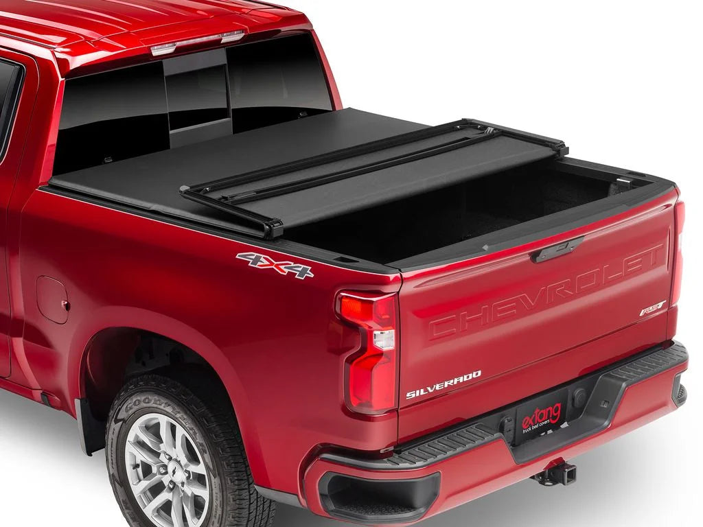 Bed Soft 2020 | Truck 7" Compatible | Bed Trifecta Tonneau (67.1") RealTruck 2.0 Cover with Folding by Extang - 2015 92475 F-150 5'