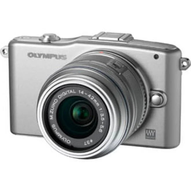 E-PM1 PEN Mirrorless 12.3 with 1.65", Silver 0.55", Olympus Lens, Camera Megapixel