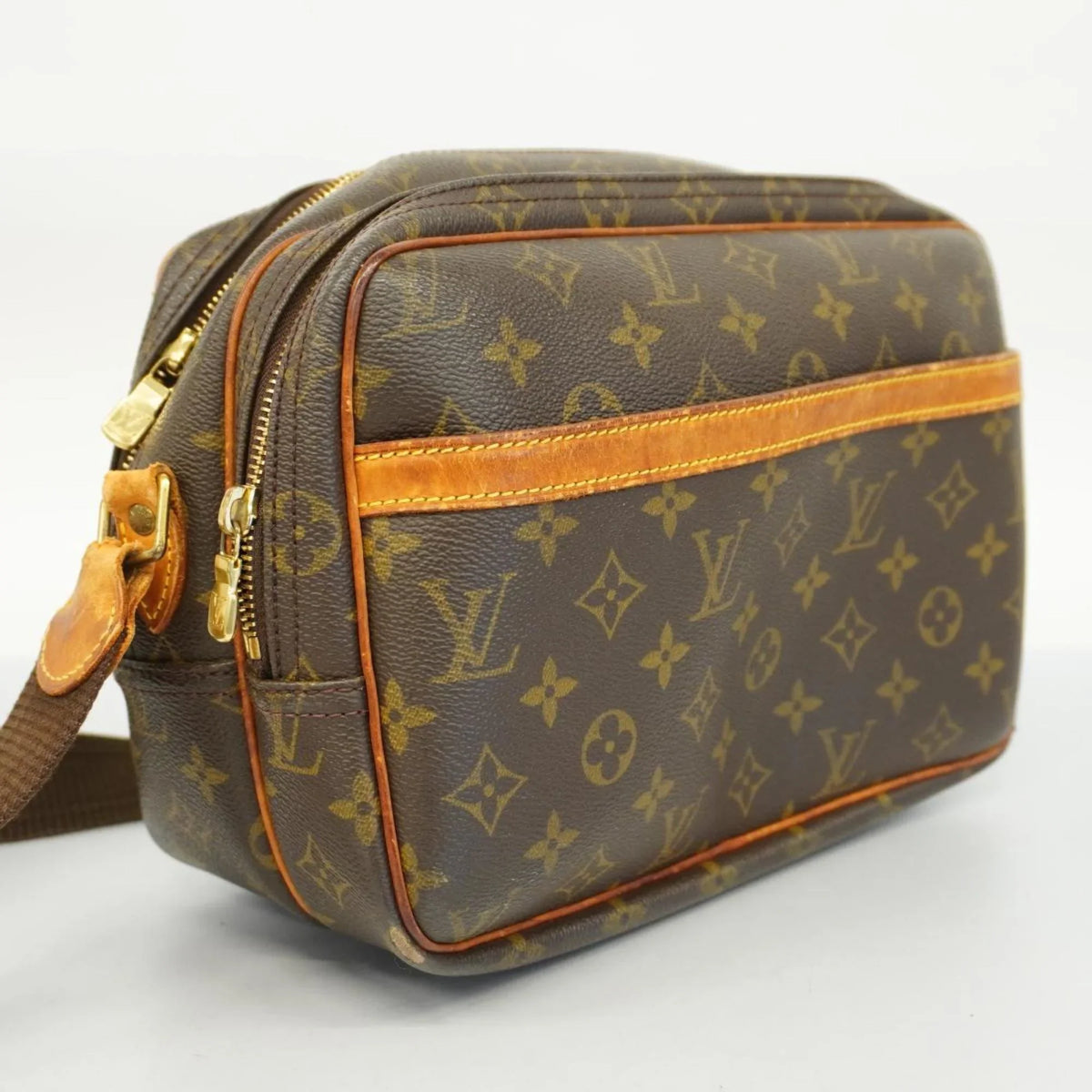 Shoulder M45254 (Good) Pre-Owned Reporter Ladies PM Brown Bag Monogram
