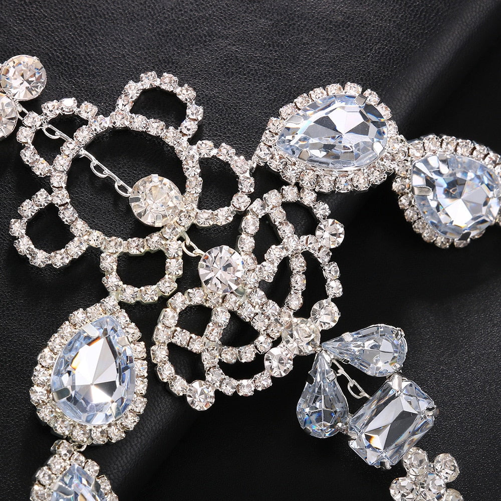 Mask Crystal Face Masquerade Face Tassel Mask Chain Jewelry for Party Rhinestone Hair Women Halloween