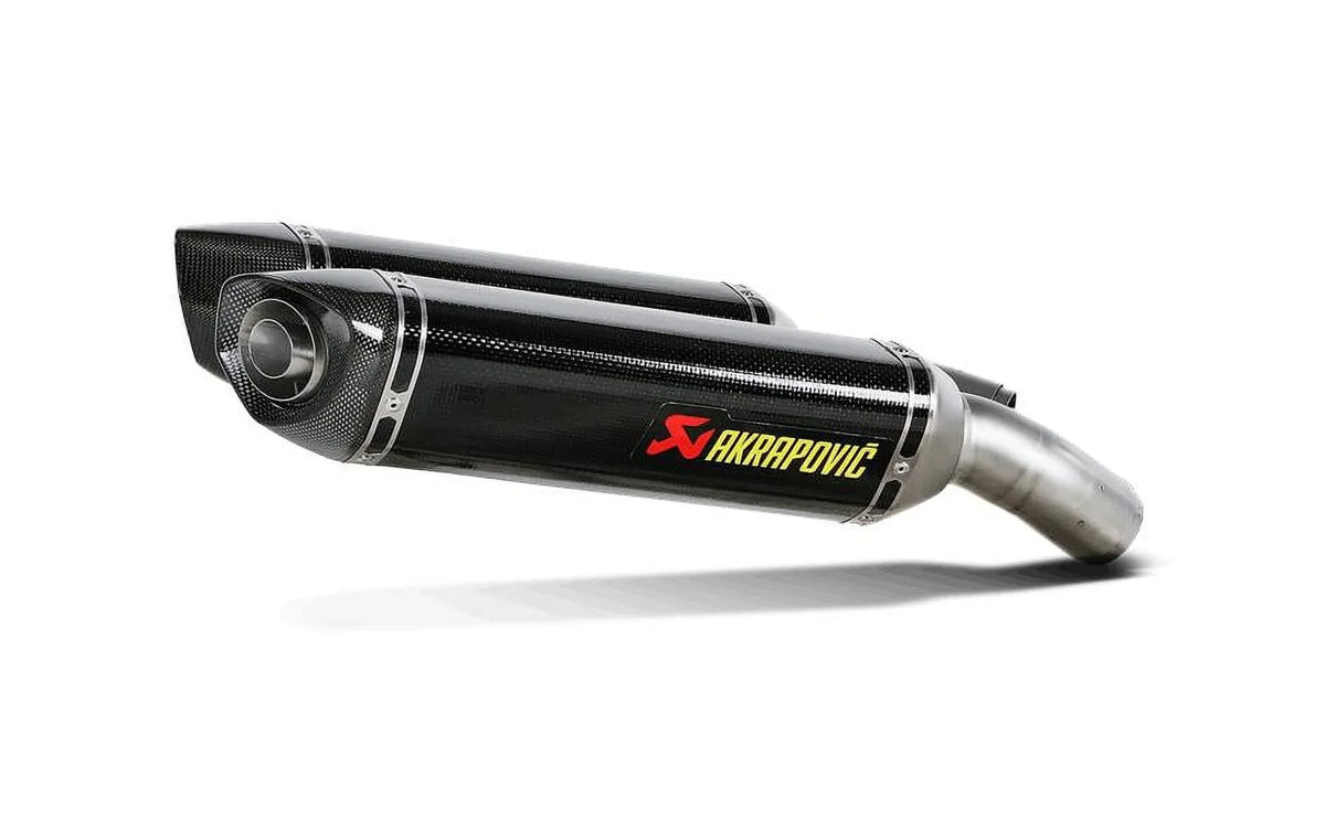 Fiber - Akrapovic Carbon Slip-On Line S-D10SO3-ZC Mufflers Exhaust Dual