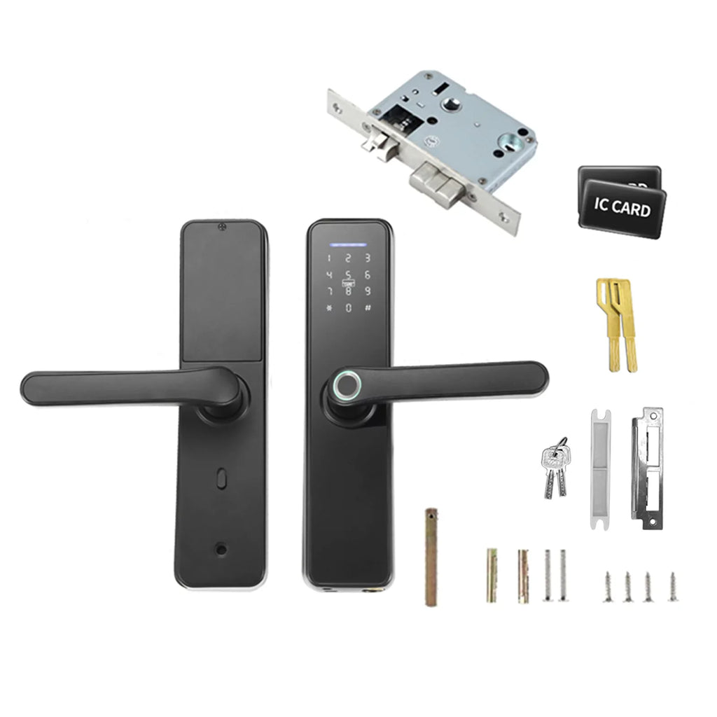 Door Touchscreen & Lock Keypad for Fingerprint Smart Secure WAFU Mechanical Key Office