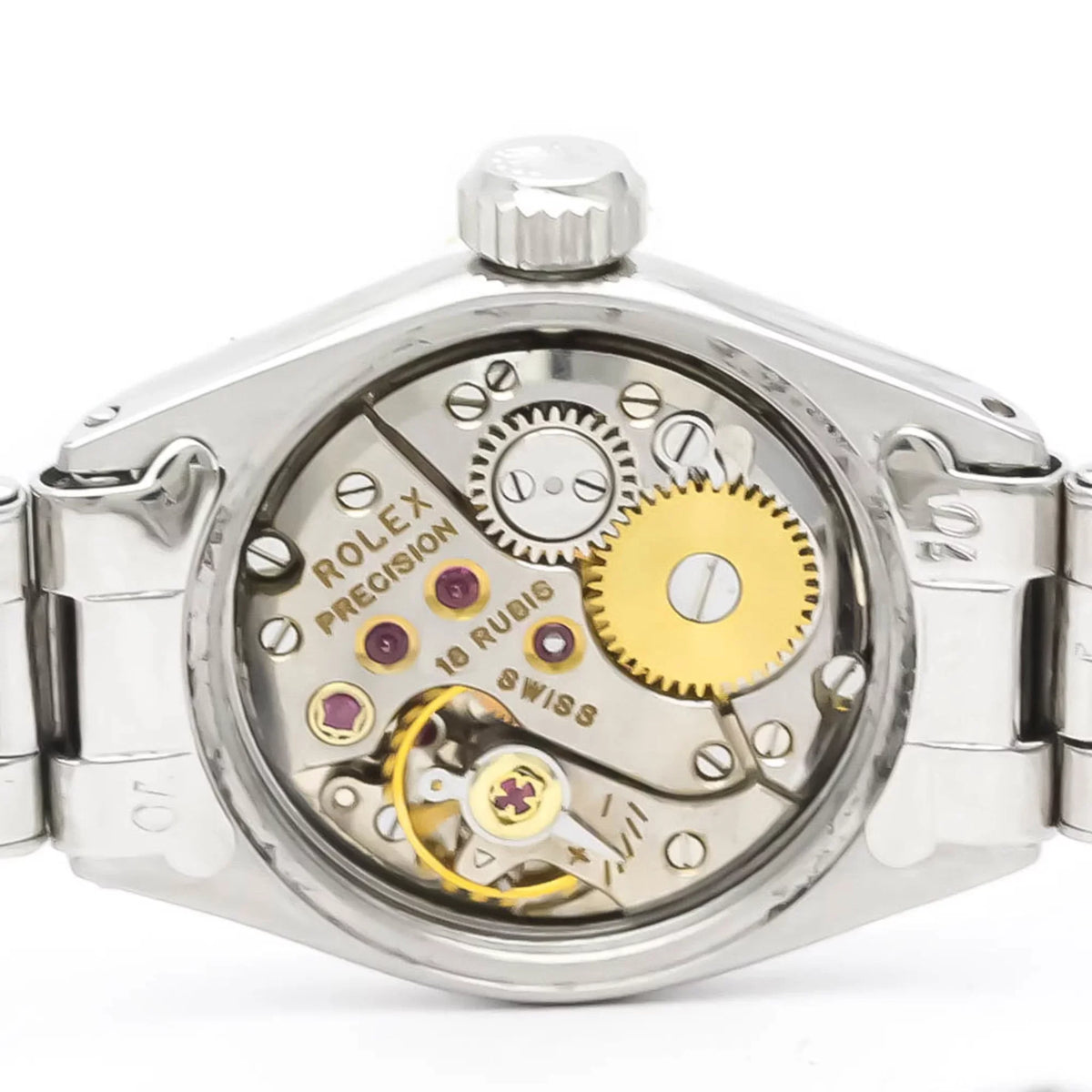 Watch BF551892 Used White Precision Vintage Gold Mens Steel Hand-Winding Authenticated 6525