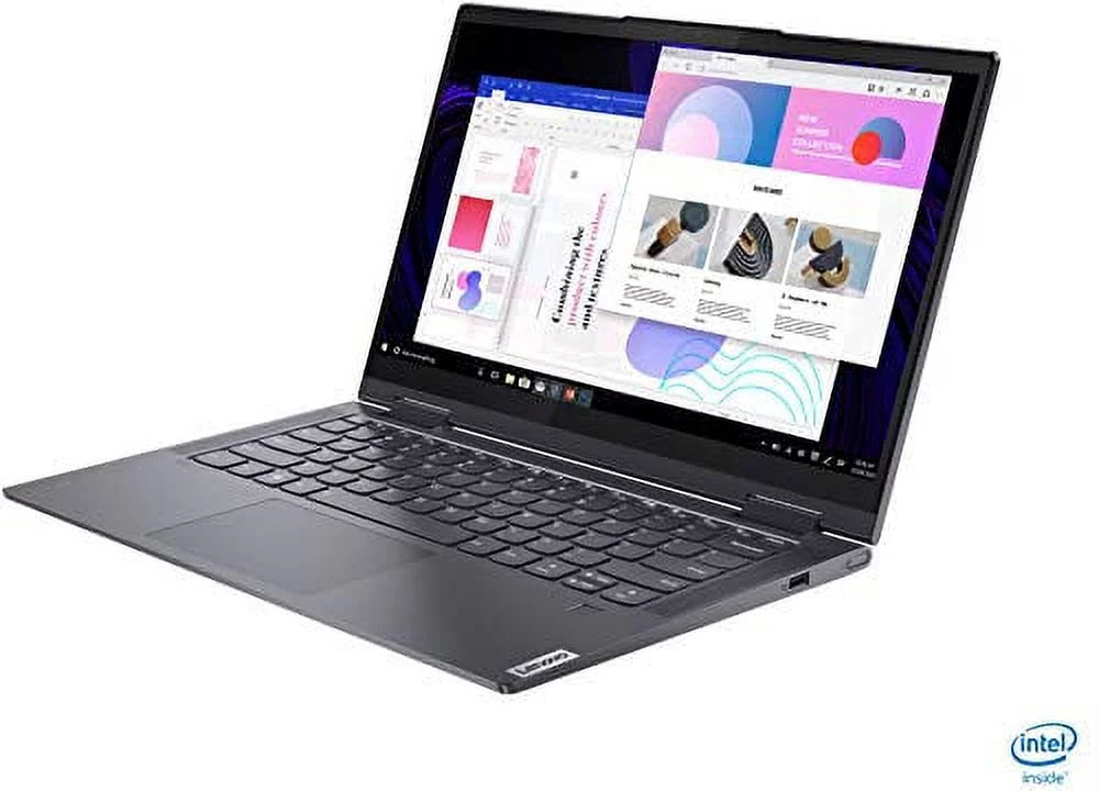 FHD 2-in-1 i7-1165G7 inch Win Core 12GB w/ 2021 Laptop NVMe 14 Pro 512GB Yoga Fingerprint 10 Backlit 7i DDR4 WI-FI SSD Ontrend Graphics LENOVO 11th Iris Xe Touchscreen Keyboard Drive USB EVO 6 32GB