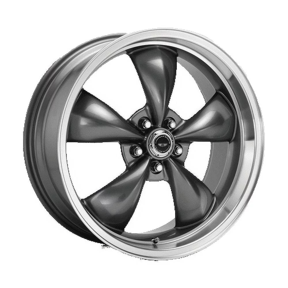 17X7.5in M Machined Racing Aluminum Rim Anthracite AR105M77591A American THRUST TORQ Finish, AR105 Lip