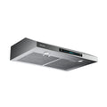 Panel, 4 Steel Vent Sensing&Touch Inch Kitchen Under Cabinet Gesture Hoods Control 30 Speed with 900-CFM, Range Stainless HisoHu