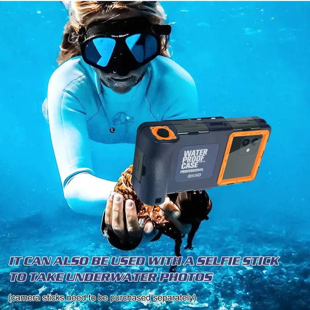 Professional And all Inch Underwater Galaxy UrbanX Protective Snorkeling 6.9 Surfing Up [15m/50ft] Case Phones with F62 Video Photo LCD Lanyard for to Waterproof Swimming Diving Housing