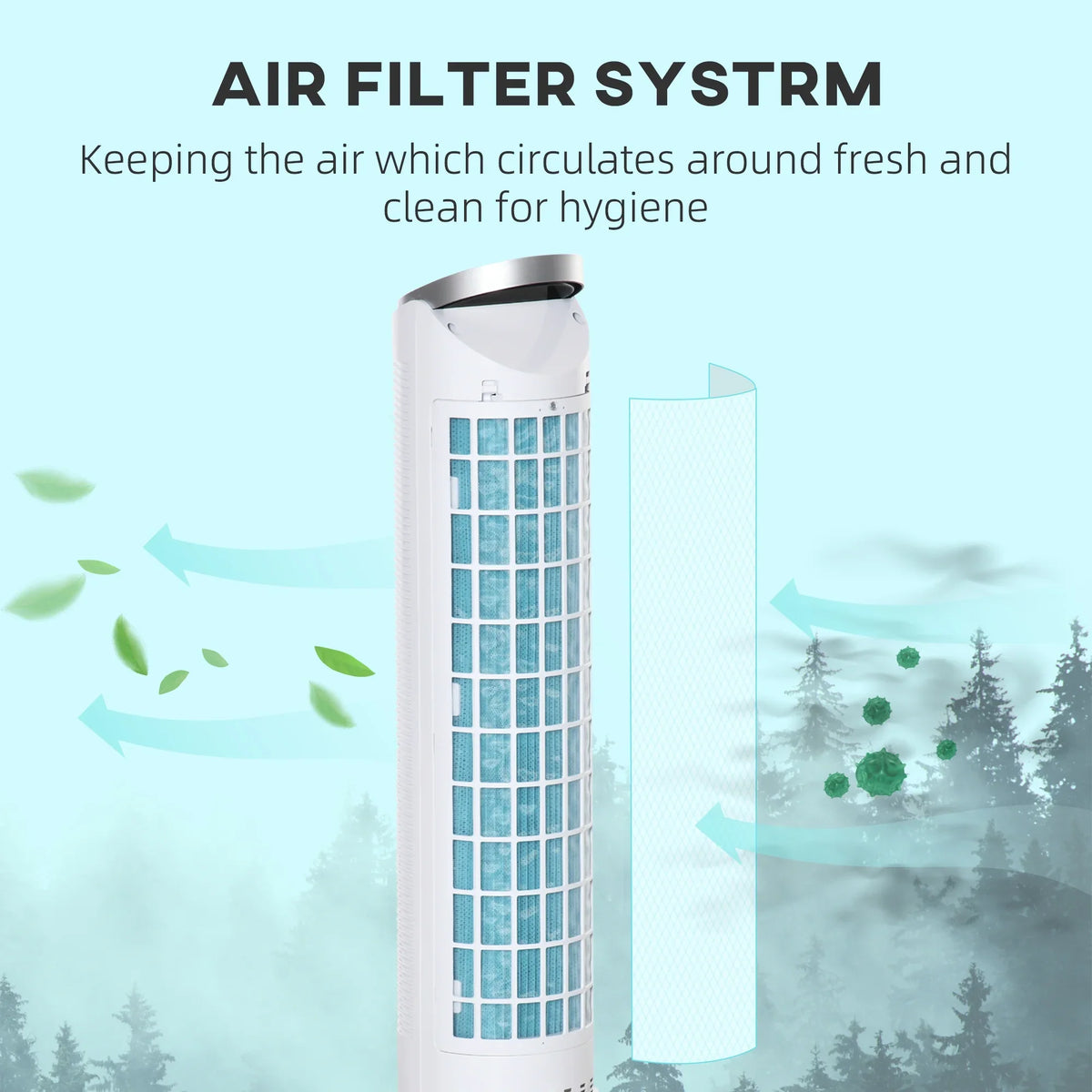 3 Humidifier, Office, Remote, Home Modes, 40" 3 Oscillating, Ice Display, White 3-In-1 Cooling Speeds, LED 8H Cooler HOMCOM Fan Air for Evaporative with Timer,