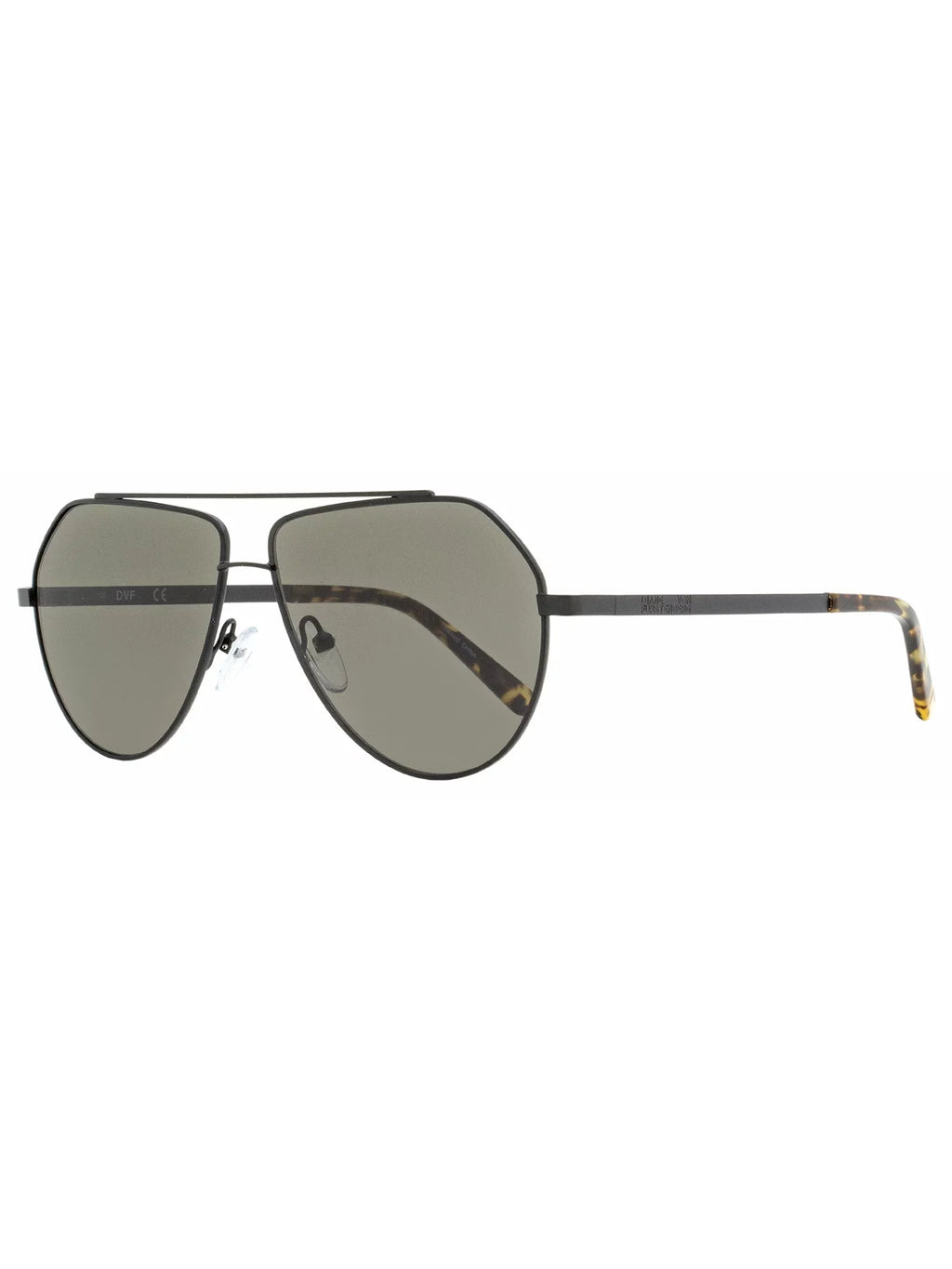 58mm DVF150S Von 150 Diane Furstenberg Black Aria Sunglasses Matte 001