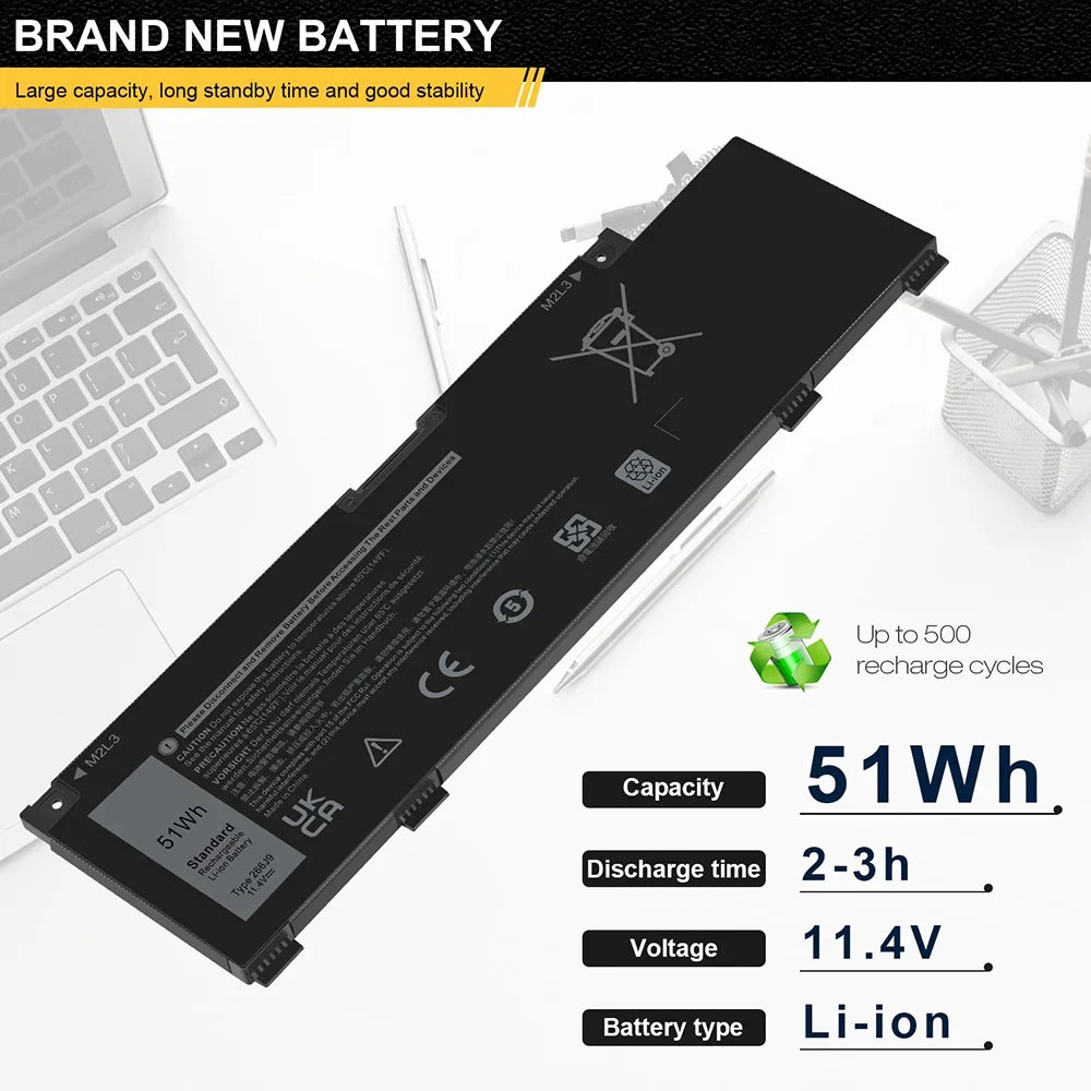 SE 15 Battery 3590 3700 G5 15 3500 New G3 266J9 5500 Fits 3790 5505 for
