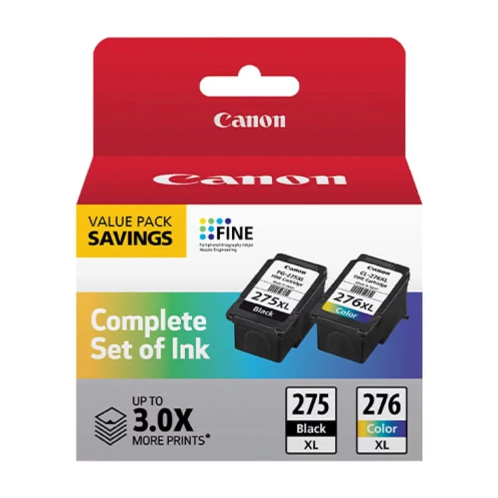 Cartridge High-Yield XL 4981C008 Pack, PG-275 XL/CL-276 Ink Canon Black/Tri-Color, Value