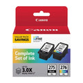 Cartridge High-Yield XL 4981C008 Pack, PG-275 XL/CL-276 Ink Canon Black/Tri-Color, Value