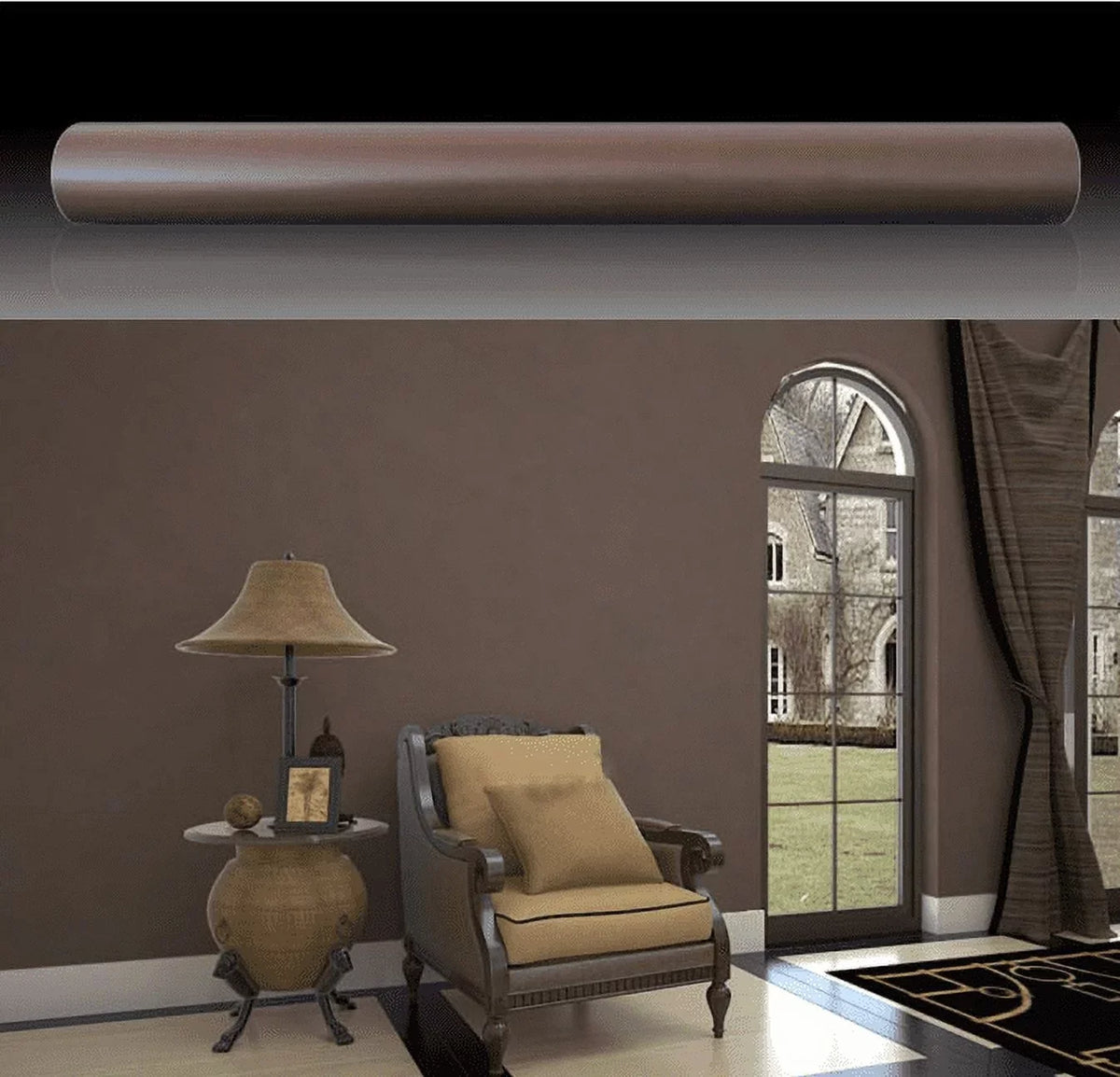 by Liner Sticker Feet 9.8 Wardrobe Furniture Paper Shelf Solid MOYISHI Brown Self-Adhesive Inch 17.7