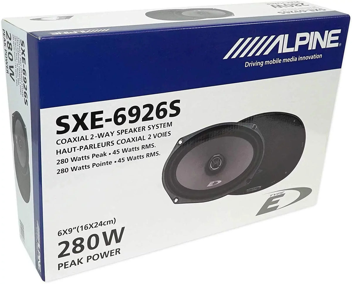 6x9 SXE-6926S 280 Watt Speakers Car 2-Way Audio Alpine (Pair) Coaxial
